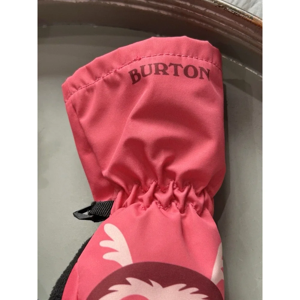 Burton Little Kids‎ Pink Minishred Grommitt Mittens Snow Owl Ski Snowboard 2T